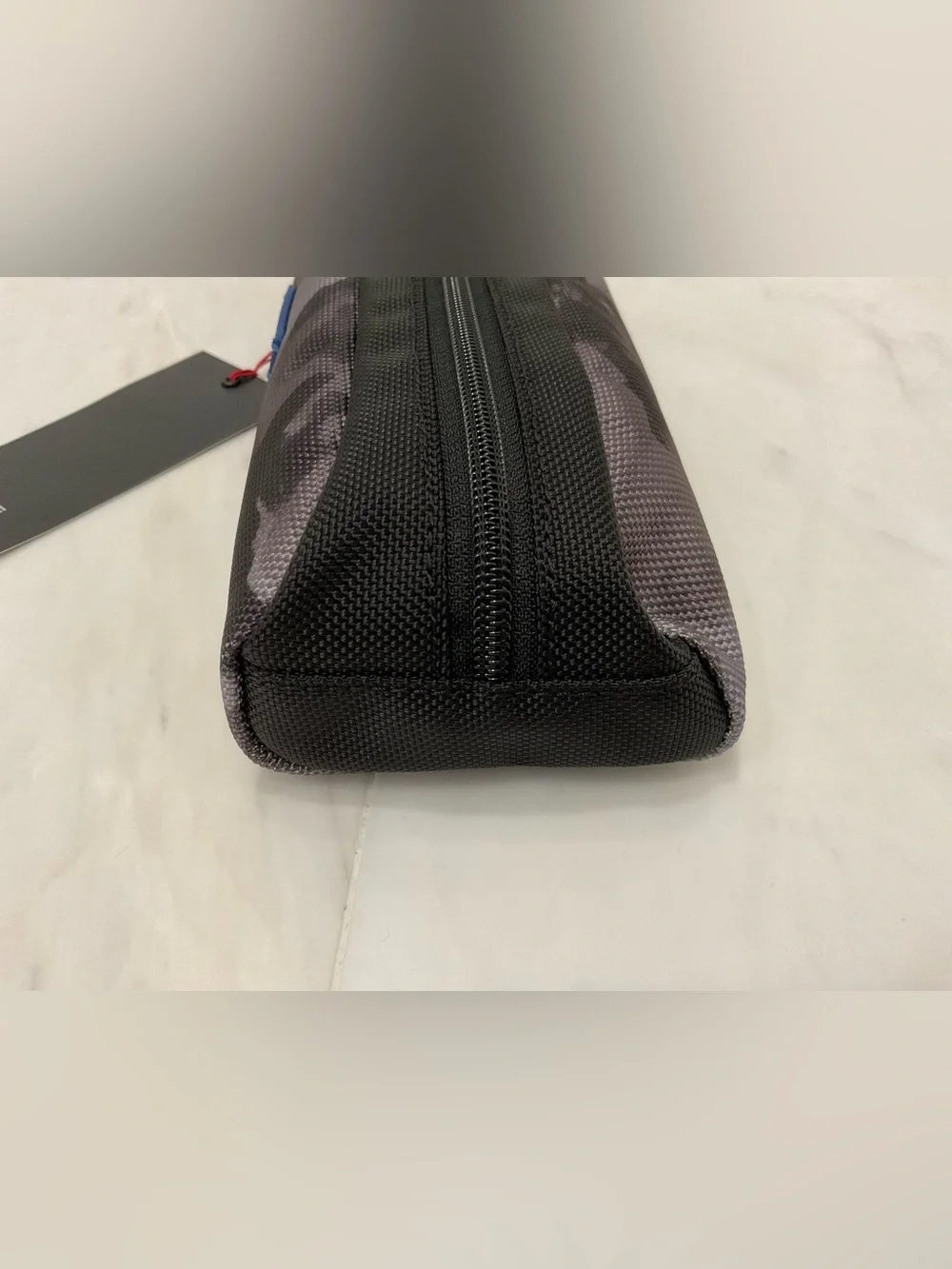 NEW - TUMI Zippered Ballistic Nylon Pencil Case - Cord Pouch - MOUNTAIN CAMO